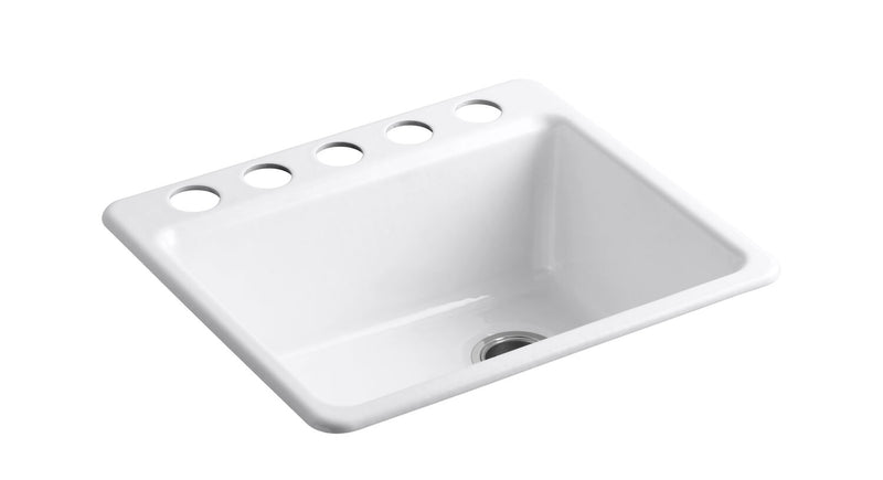 RIVERBY® 25 X 22 X 9-5/8 INCHES UNDER-MOUNT SINGLE-BOWL KITCHEN SINK WITH SINK RACK
