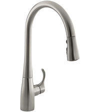 SIMPLICE SINGLE OR THREE-HOLE KITCHEN PULL DOWN SINK FAUCET