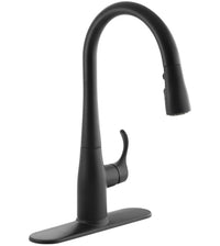 SIMPLICE KITCHEN SINK FAUCET WITH 15-3/8" PULL-DOWN SPOUT