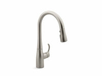 SIMPLICE KITCHEN SINK FAUCET WITH 15-3/8" PULL-DOWN SPOUT