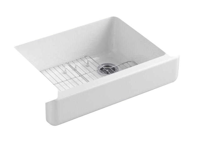 WHITEHAVEN® SELF-TRIMMING® 29-1/2 X 21-9/16 X 9-5/8 INCHES UNDER-MOUNT SINGLE-BOWL KITCHEN SINK WITH SHORT APRON