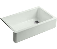 WHITEHAVEN® SELF-TRIMMING® 35-11/16 X 21-9/16 X 9-5/8 INCHES UNDER-MOUNT SINGLE-BOWL KITCHEN SINK WITH TALL APRON