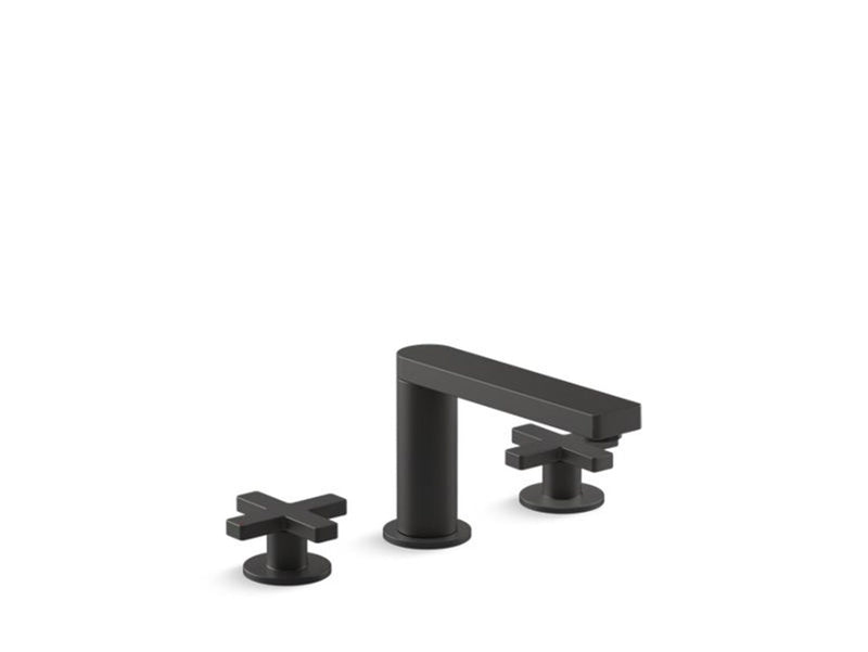 COMPOSED WIDESPREAD BATHROOM SINK FAUCET WITH CROSS HANDLES
