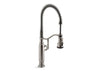TOURNANT SEMI-PROFESSIONAL KITCHEN SINK FAUCET WITH THREE-FUNCTION SPRAYHEAD