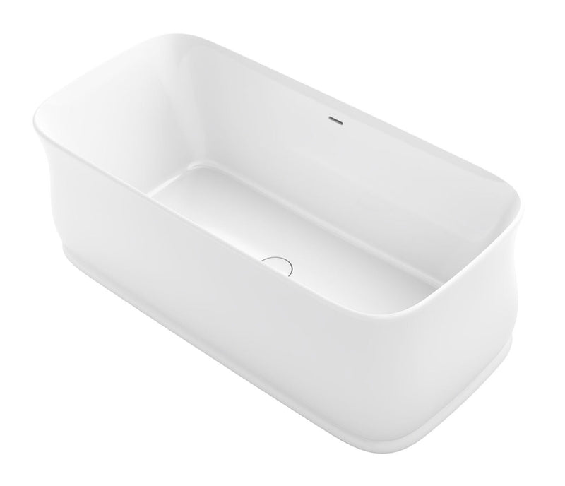 IMPERATOR™ 66 X 31 INCHES FREESTANDING BATHTUB WITH CENTER TOE-TRAP DRAIN