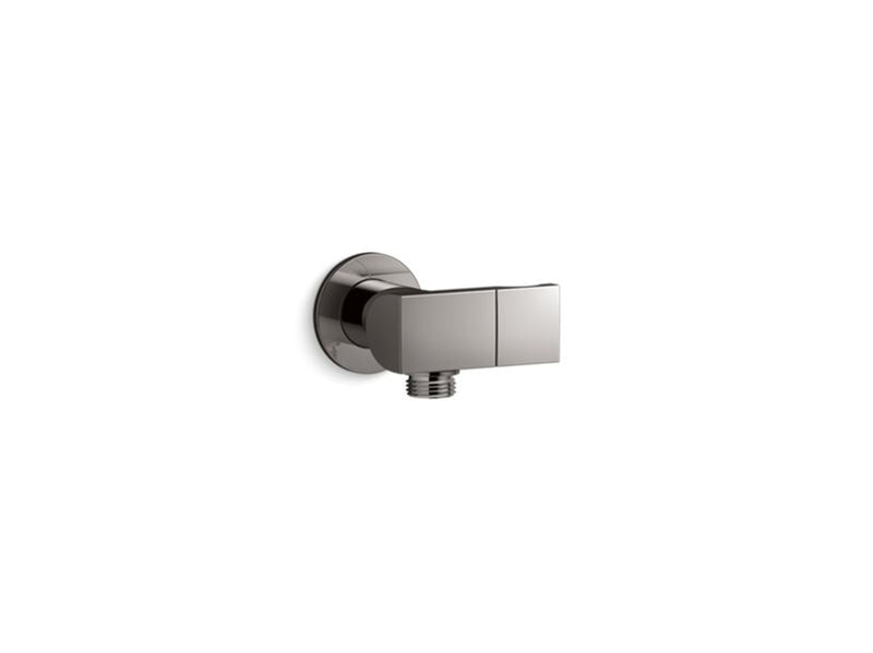 EXHALE WALL-MOUNT HANDSHOWER HOLDER WITH SUPPLY ELBOW AND CHECK VALVE