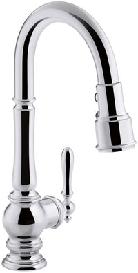ARTIFACTS® SINGLE-HOLE PULL DOWN KITCHEN SINK FAUCET