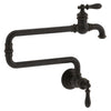 ARTIFACTS® SINGLE-HOLE WALL-MOUNT POT FILLER KITCHEN SINK FAUCET WITH 22-INCH EXTENDED SPOUT