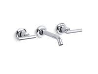 PURIST WIDESPREAD WALL-MOUNT BATHROOM SINK FAUCET TRIM WITH LEVER HANDLES, 1.2 GPM