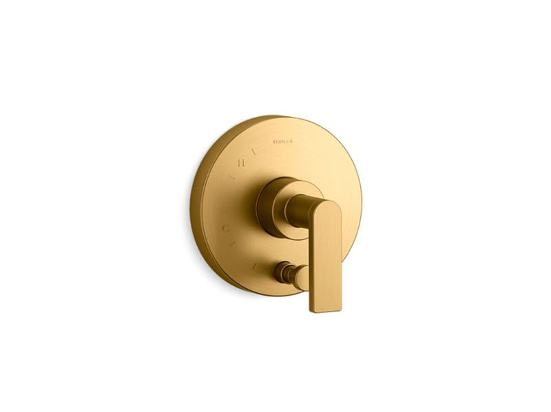 COMPOSED RITE-TEMP VALVE TRIM WITH PUSH-BUTTON DIVERTER AND LEVER HANDLE