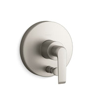 AVID RITE-TEMP VALVE TRIM WITH PUSH-BUTTON DIVERTER AND LEVER HANDLE