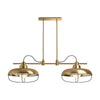 MODERN FARM 2-LIGHT LINEAR CHANDELIER XL