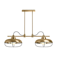 MODERN FARM 2-LIGHT LINEAR CHANDELIER XL