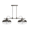 MODERN FARM 2-LIGHT LINEAR CHANDELIER XL