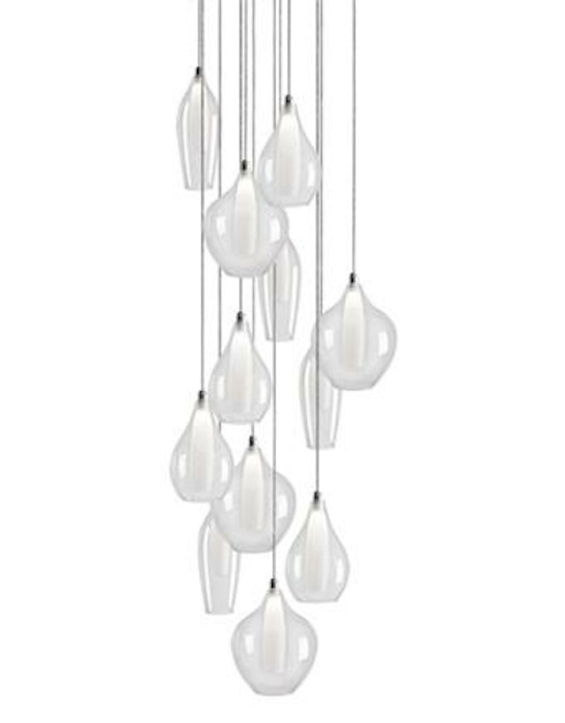 VICTORIA ROUND TWELVE LED MULTI-PENDANT