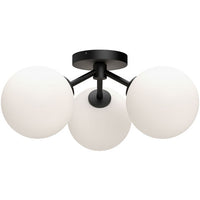 CASSIA 17" SEMI-FLUSH MOUNT WITH OPAL GLASS