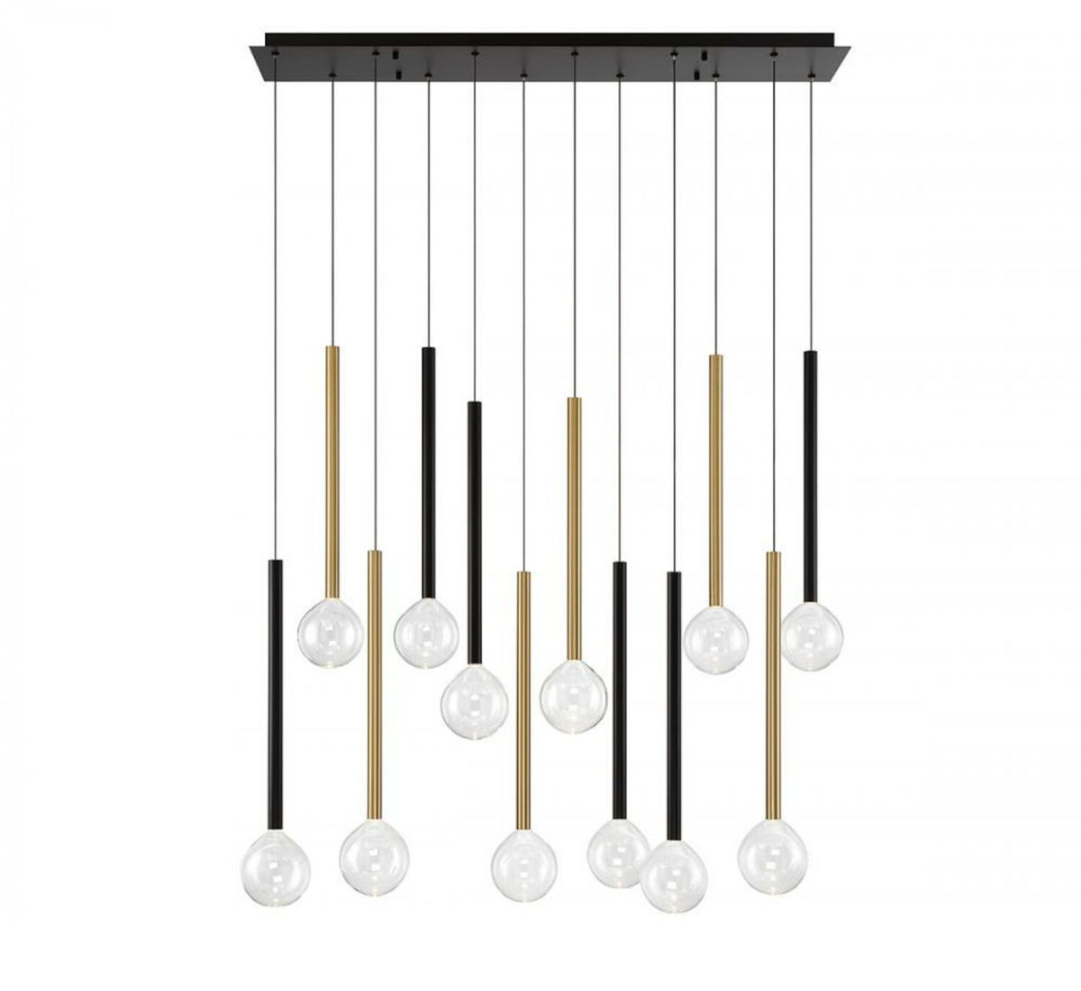 POSITANO 12 LIGHT LINEAR LED CHANDELIER