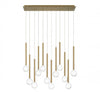 POSITANO 12 LIGHT LINEAR LED CHANDELIER