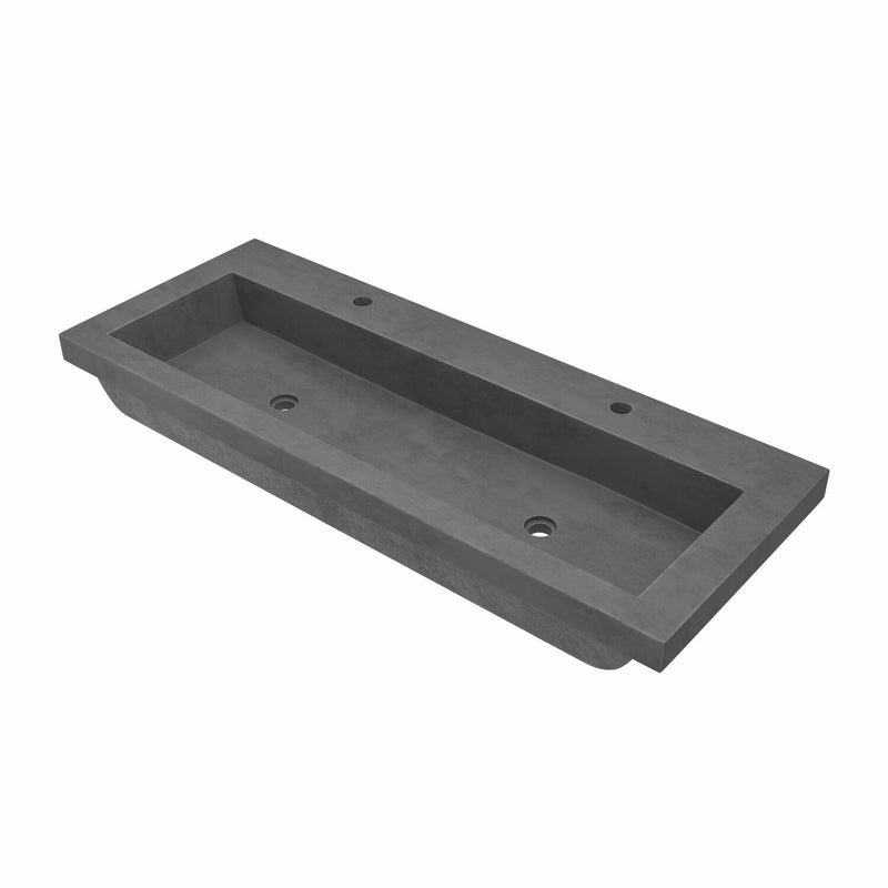 NATIVESTONE® TROUGH 4819 48-INCH RECTANGULAR BATHROOM SINK, NSL4819