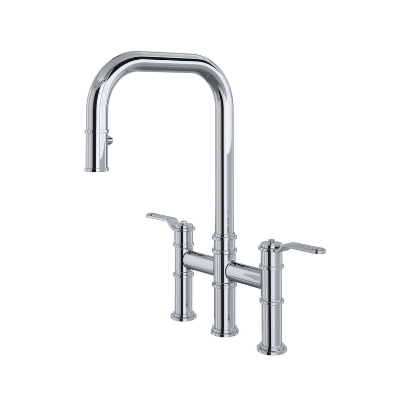 ARMSTRONG PULL-DOWN BRIDGE KITCHEN FAUCET WITH U-SPOUT