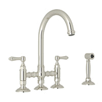 SAN JULIO® BRIDGE KITCHEN FAUCET WITH SIDE SPRAY (LEVER HANDLE)