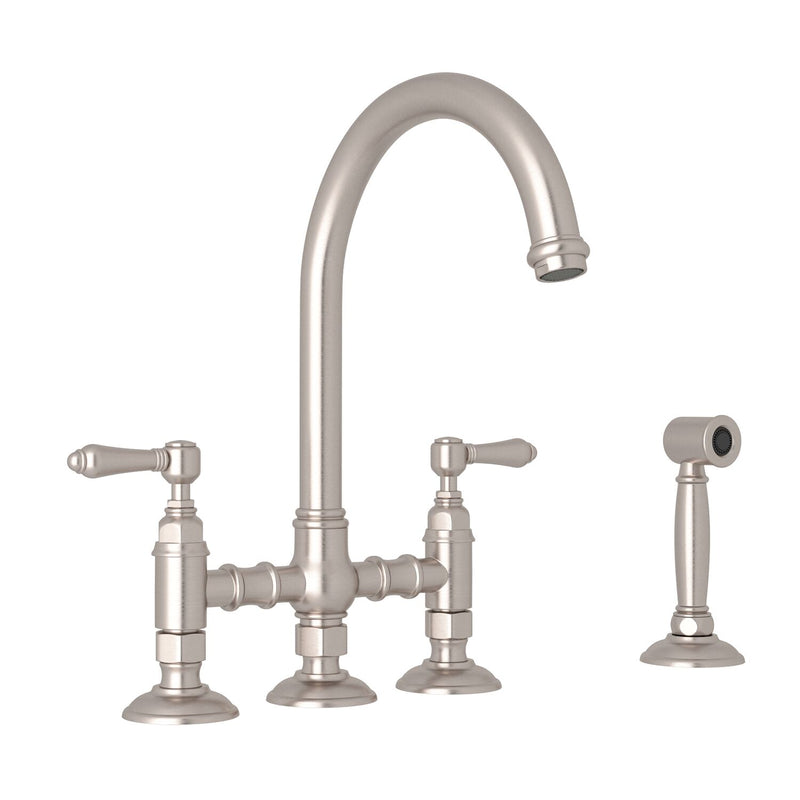 SAN JULIO® BRIDGE KITCHEN FAUCET WITH SIDE SPRAY (LEVER HANDLE)