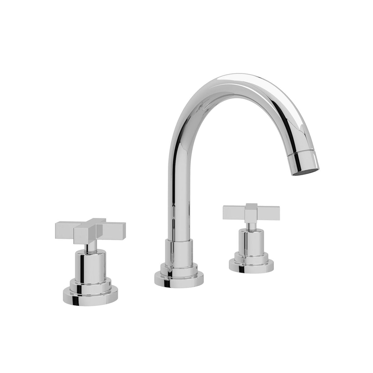 LOMBARDIA® WIDESPREAD LAVATORY FAUCET WITH C-SPOUT (CROSS HANDLE)