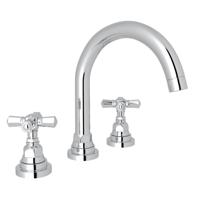 SAN GIOVANNI™ WIDESPREAD LAVATORY FAUCET WITH C-SPOUT (CROSS HANDLE)