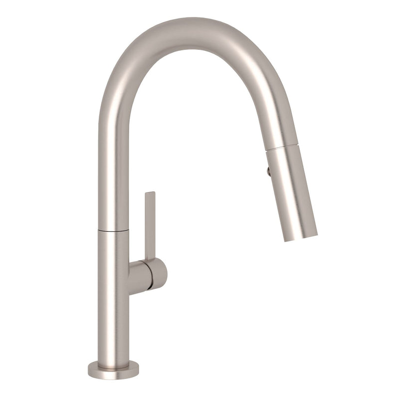 LUX PULL-DOWN BAR/FOOD PREP KITCHEN FAUCET (LEVER HANDLE)