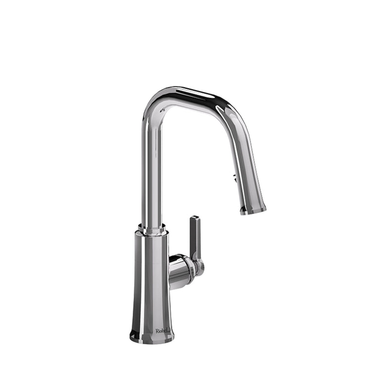 TRATTORIA KITCHEN FAUCET WITH 2-JET BOOMERANG HAND SPRAY SYSTEM