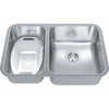 STEEL QUEEN UNDERMOUNT DOUBLE BOWL STAINLESS STEEL KITCHEN SINK