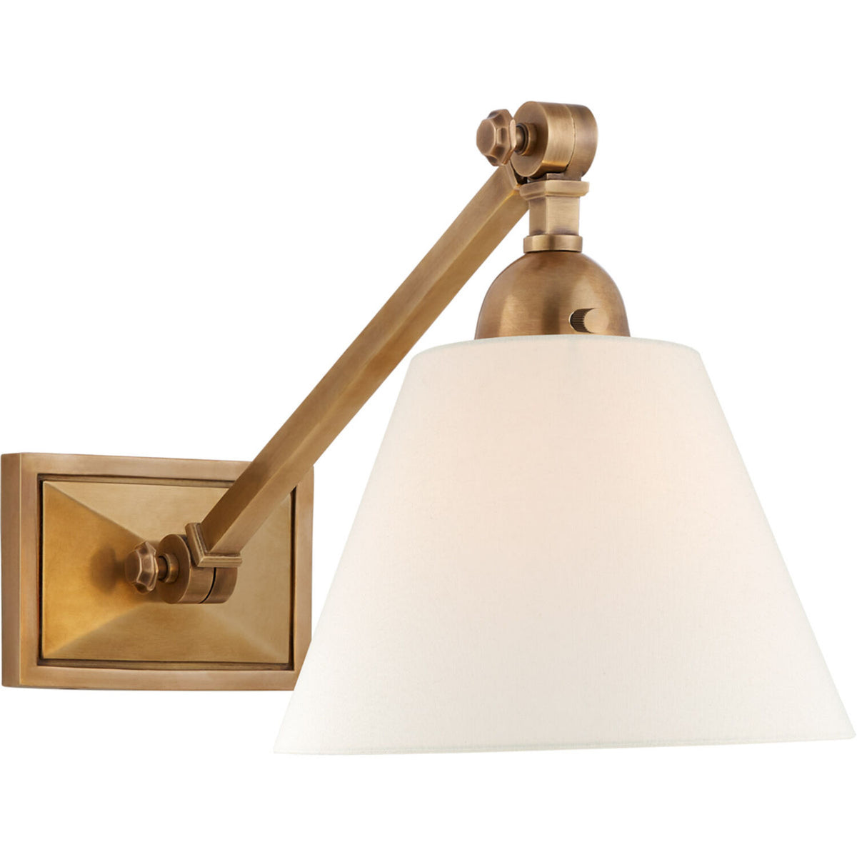 ALEXA HAMPTON JANE 1-LIGHT 8-INCH WALL LIGHT WITH LINEN SHADE