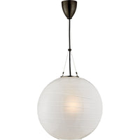 ALEXA HAMPTON HAILEY 1-LIGHT 18-INCH PENDANT LIGHT WITH FROSTED GLASS SHADE