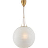 ALEXA HAMPTON HAILEY 1-LIGHT 18-INCH PENDANT LIGHT WITH FROSTED GLASS SHADE