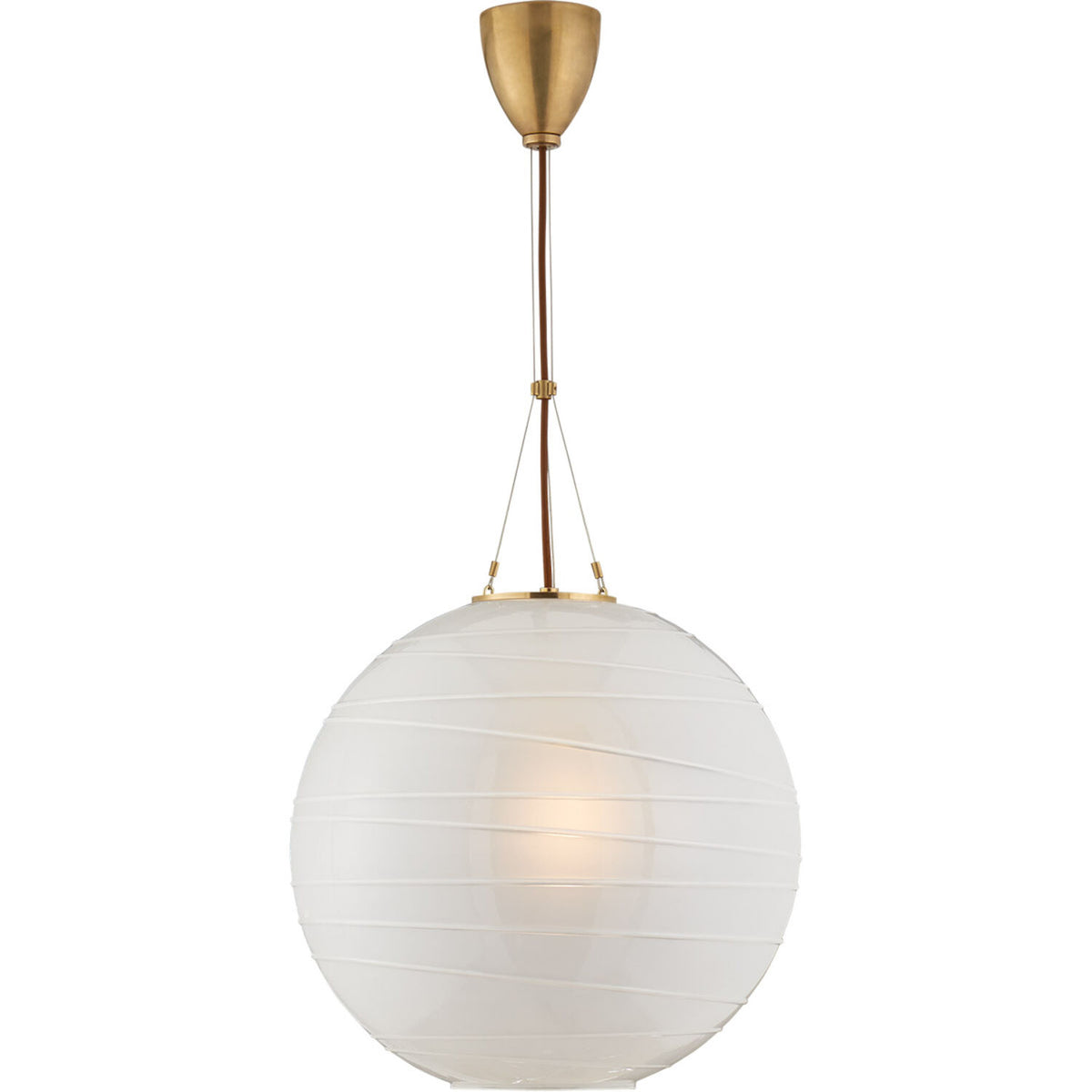 ALEXA HAMPTON HAILEY 1-LIGHT 18-INCH PENDANT LIGHT WITH FROSTED GLASS SHADE