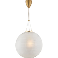 ALEXA HAMPTON HAILEY 1-LIGHT 18-INCH PENDANT LIGHT WITH FROSTED GLASS SHADE
