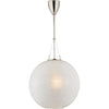 ALEXA HAMPTON HAILEY 1-LIGHT 18-INCH PENDANT LIGHT WITH FROSTED GLASS SHADE