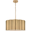 ALEXA HAMPTON MARKOS 4-LIGHT 26-INCH PENDANT LIGHT WITH FROSTED ACRYLIC SHADE