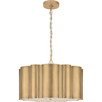 ALEXA HAMPTON MARKOS 4-LIGHT 26-INCH PENDANT LIGHT WITH FROSTED ACRYLIC SHADE