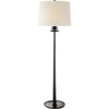 AERIN BEAUMONT 2-LIGHT 63-INCH FLOOR LAMP WITH LINEN SHADE