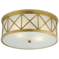 MONTPELIER LARGE 3 LIGHT FLUSH MOUNT WITH FROSTED GLASS