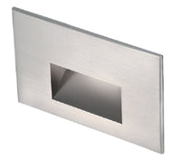 RECTANGULAR 3000K SOFT WHITE LED STEP AND WALL LIGHT