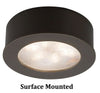 ROUND LEDme® BUTTON LIGHT 3000K WARM WHITE RECESSED OR SURFACE MOUNT