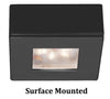 SQUARE LEDme® BUTTON LIGHT 2700K SOFT WHITE RECESSED OR SURFACE MOUNT