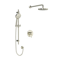 LOMBARDIA 1/2" THERMOSTATIC & PRESSURE BALANCE 3 FUNCTION SYSTEM TRIM WITH INTEGRATED VOLUME CONTROL