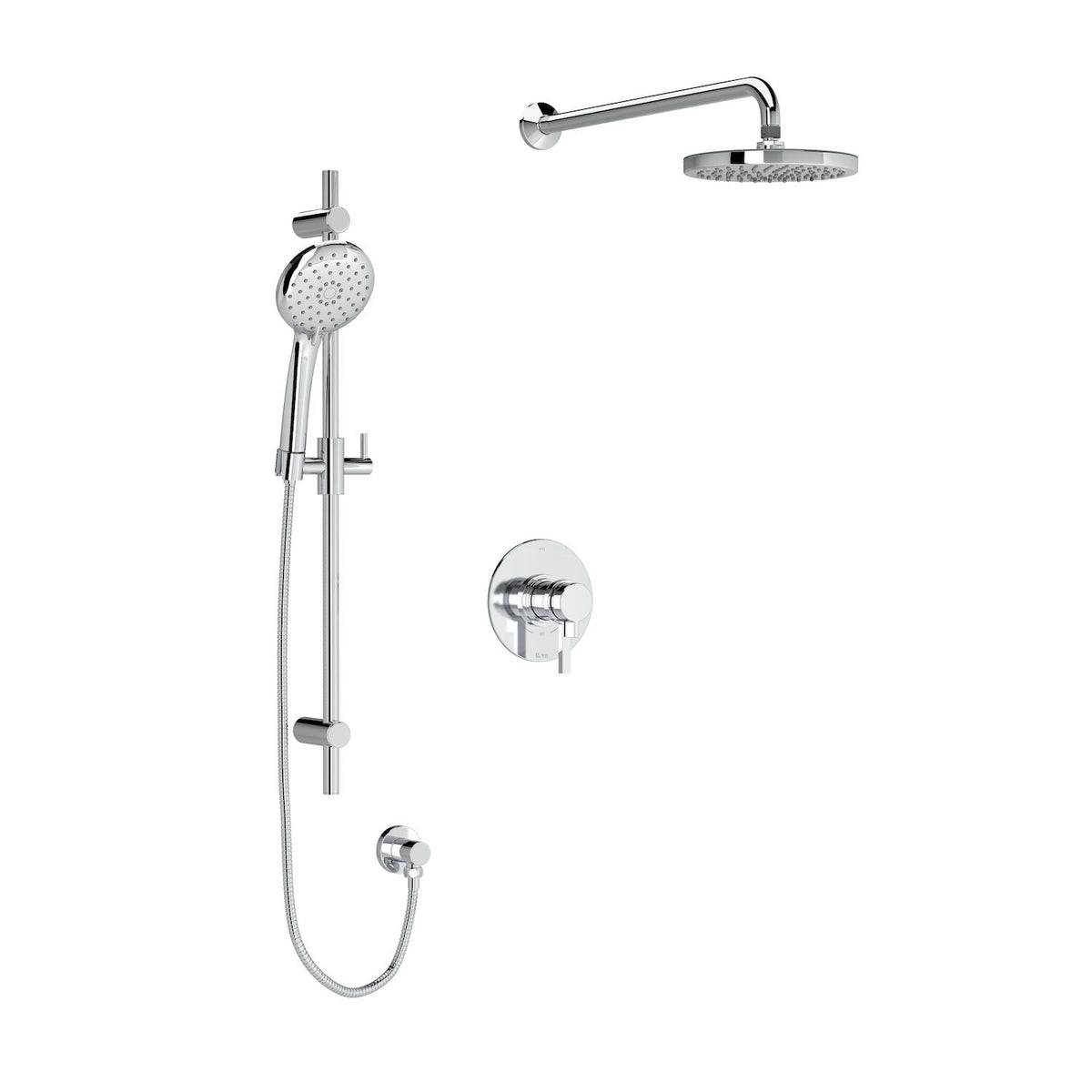 LOMBARDIA 1/2" THERMOSTATIC & PRESSURE BALANCE 3 FUNCTION SYSTEM TRIM WITH INTEGRATED VOLUME CONTROL