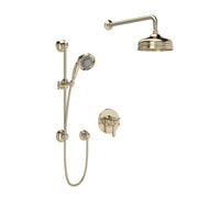 VIAGGIO 1/2" THERMOSTATIC & PRESSURE BALANCE 3 FUNCTION SYSTEM TRIM WITH INTEGRATED VOLUME CONTROL (LEVER HANDLE)