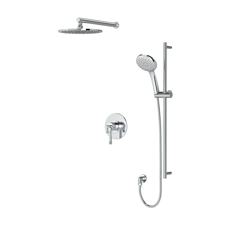 AMAHLE 1/2" THERMOSTATIC & PRESSURE BALANCE 3 FUNCTION SYSTEM TRIM WITH INTEGRATED VOLUME CONTROL