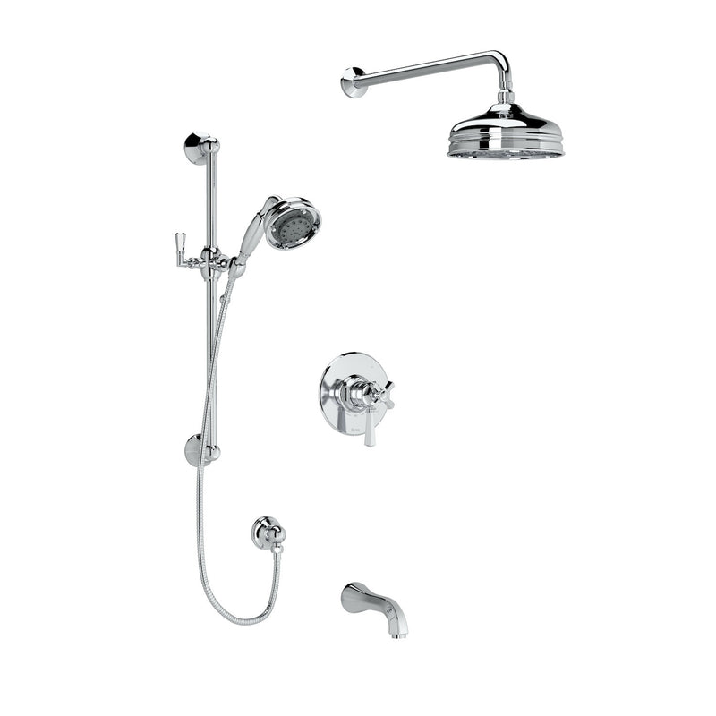 PALLADIAN 1/2" THERMOSTATIC & PRESSURE BALANCE 3 FUNCTION SYSTEM WITH INTEGRATED VOLUME CONTROL