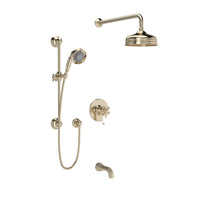 ACQUI 1/2" THERMOSTATIC & PRESSURE BALANCE 3 FUNCTION SYSTEM WITH INTEGRATED VOLUME CONTROL (PORCELAIN LEVER)